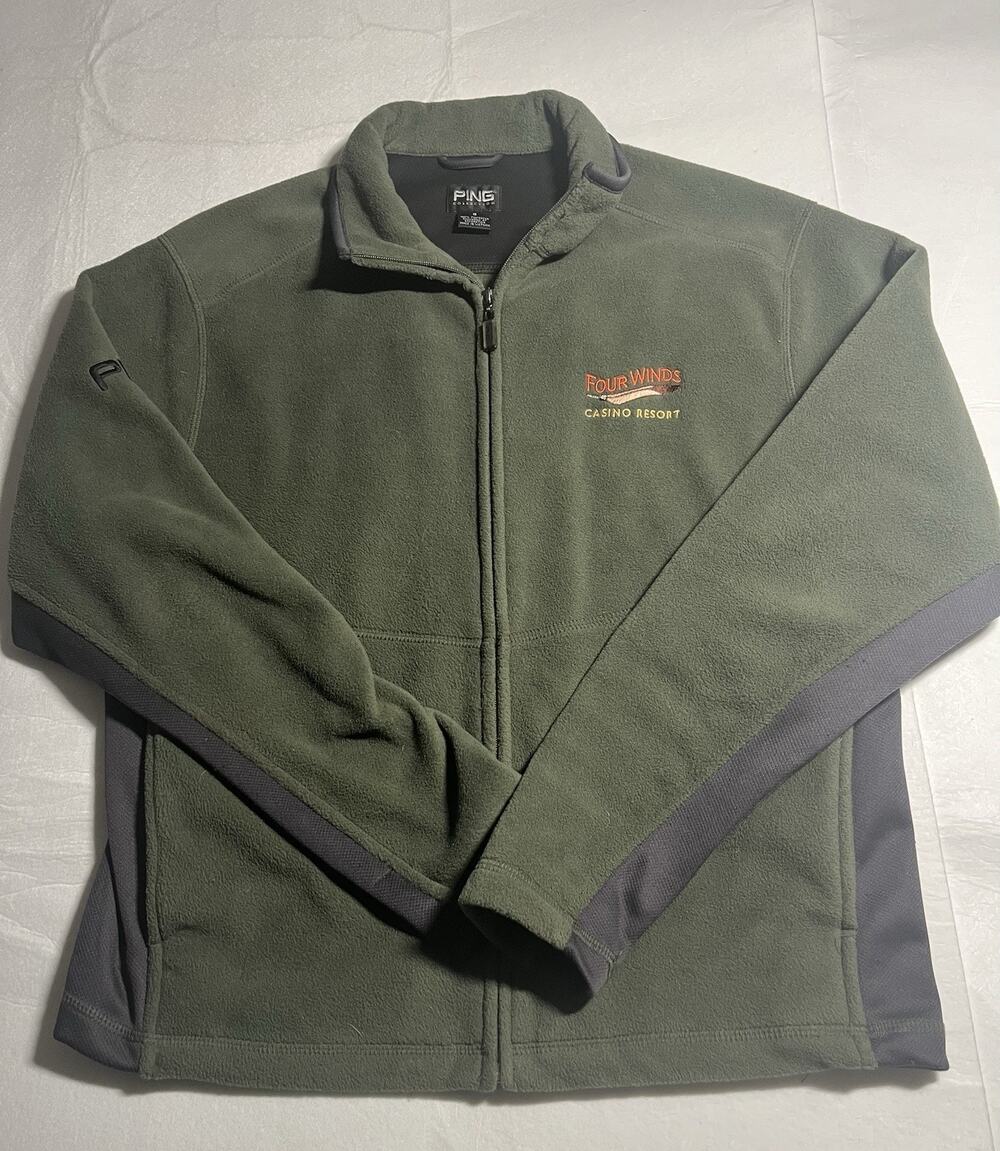 PING Collection Four Winds Casino Resort Golf Fleece Jacket Men’s Small Zip